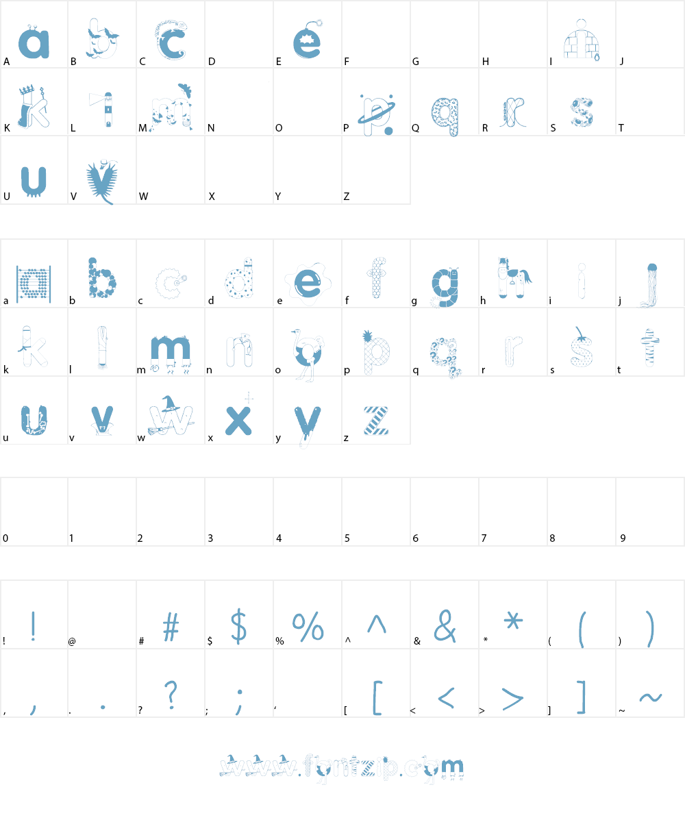 Innocent Smoothie Font Character